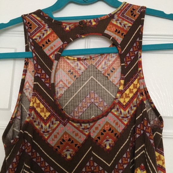 Asymmetrical Patterned Dress - Picture 3 of 6